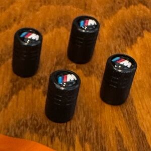 BMW M, 4PCS Tire Caps, Aluminum Alloy Valve Stem Cap, Decorative Accessory